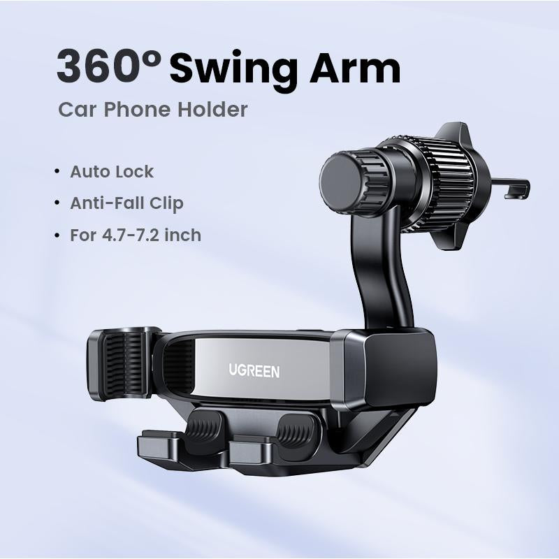 UGREEN Car Phone Holder 360 Degree Rotated Gravity Air Vent Phone Mount, Universal Smartphone Holder, Compatible with Iphone 15, Galaxy S24, 360 Rotation Cellphone