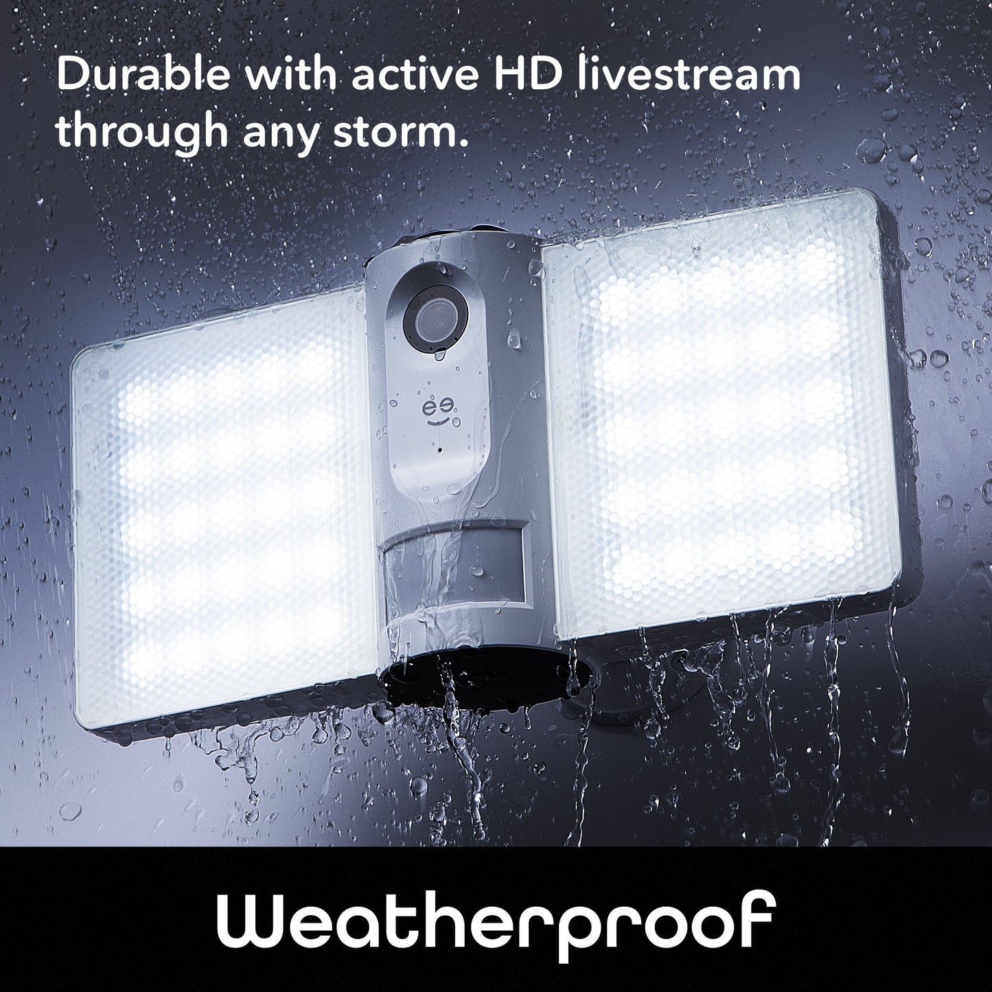 Sentry Wired Floodlight Camera – Smart Security Camera, 2100 Lumens, 1080P HD, Built in Siren, Motion Detection, Night Vision, Works with Alexa and Google Home