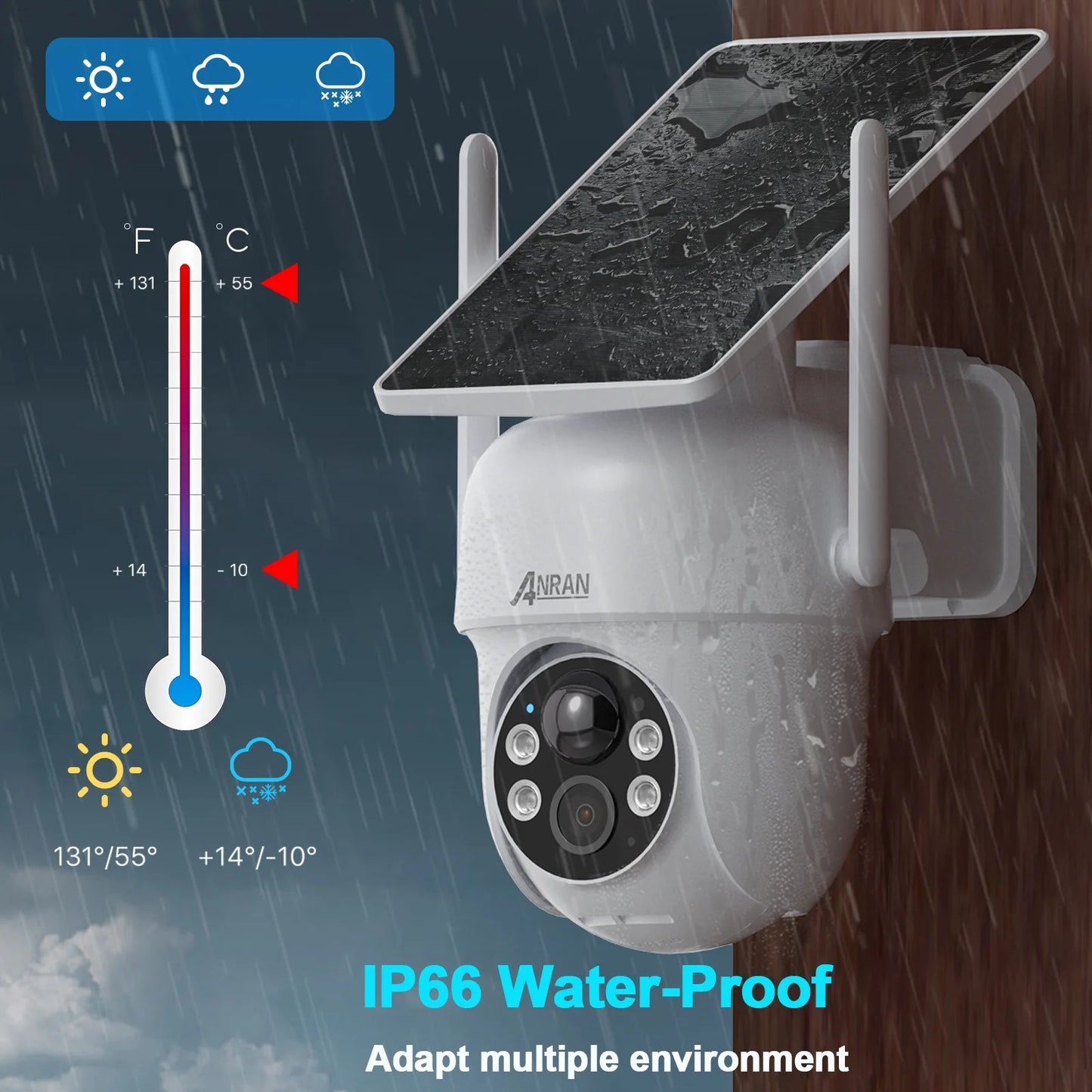 2K Solar Security Camera with Spotlight, Wireless Outdoor Camera with Smart Siren, Built-In Solar Panel, Two Way Talk, PIR Human Detection, 360° Pan Tilt Control Home Surveillance Camera