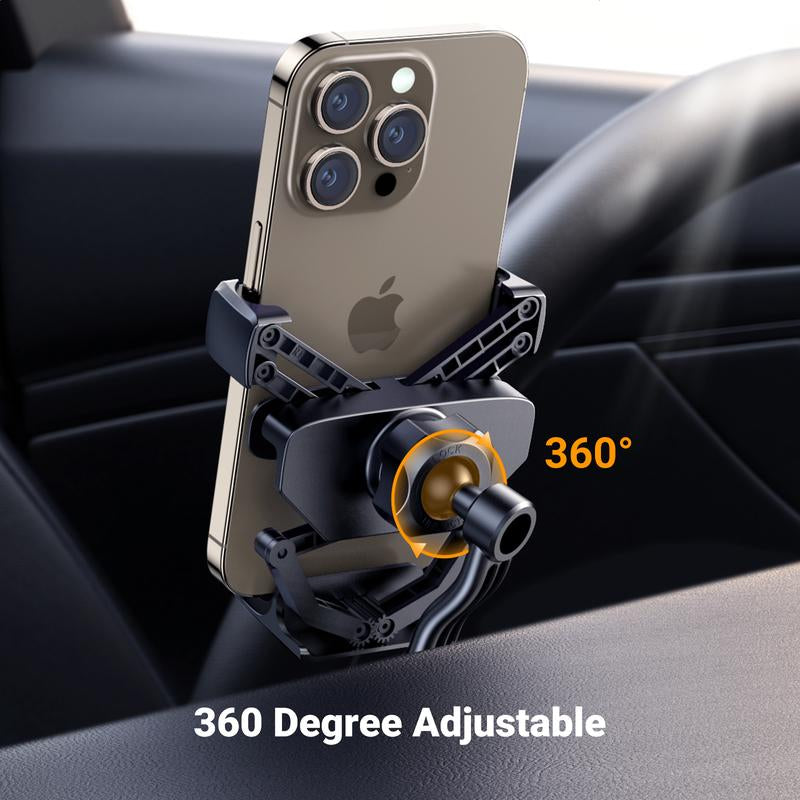 UGREEN Car Phone Holder 360 Degree Rotated Gravity Air Vent Phone Mount, Universal Smartphone Holder, Compatible with Iphone 15, Galaxy S24, 360 Rotation Cellphone