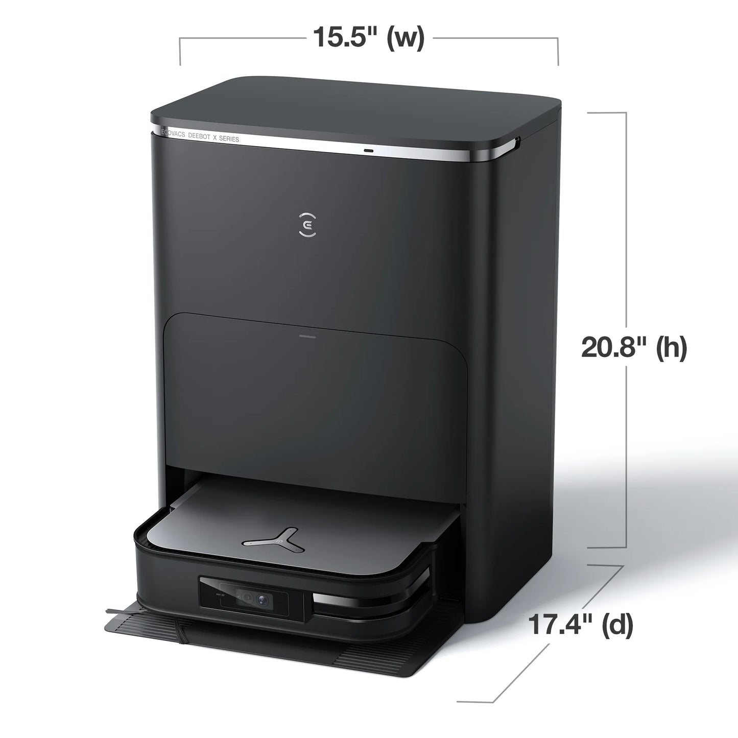 DEEBOT X2 OMNI Robot Vacuum and Spinning Mop with Automatic Mop Lifting and Cleaning Station