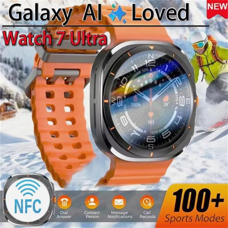 Smart Watch for Samsung Galaxy Watch 7 Ultra Men GPS Track Smart Watch Amoled Always Display Body Clock BT Talk Smart Watch 2024