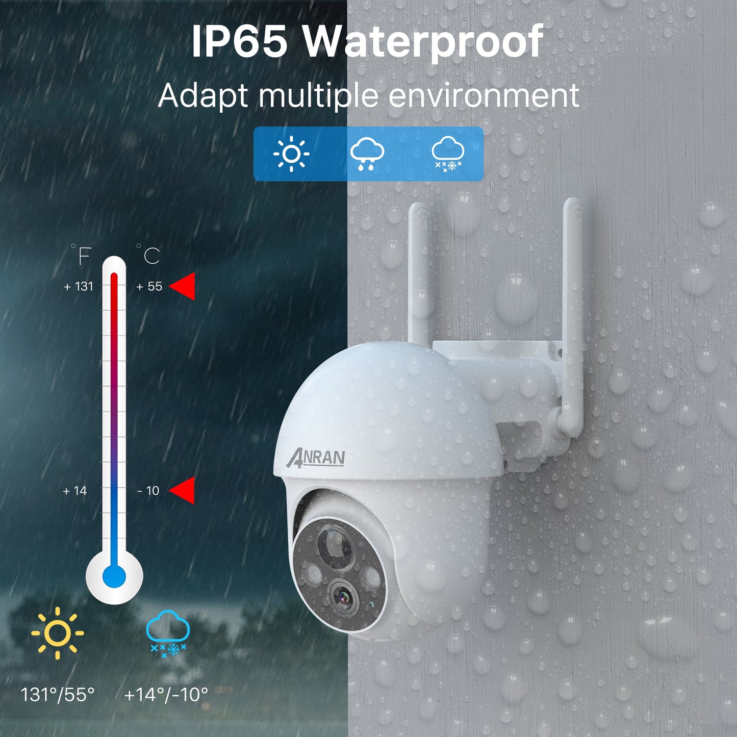 2K Solar Security Camera with Spotlight, 360° View Wireless Outdoor Camera, Waterproof PIR Detection, Rechargeable Battery Powered Home Surveillance Camera with Color Night Vision 2-Way Audio