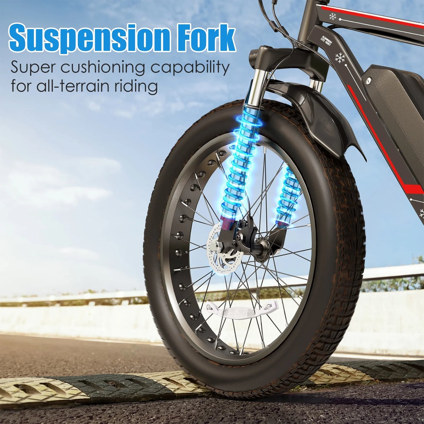 26"X4.0 Fat Tire Electric Bike, 624Wh Battery, 48V 500W Ebike Electric Mountain Bike, Cruise Control Mode, Adult E Bikes for Men, LCD Meter, 7-Speed Snow Bike Beach E-Bike for Adults UL2849