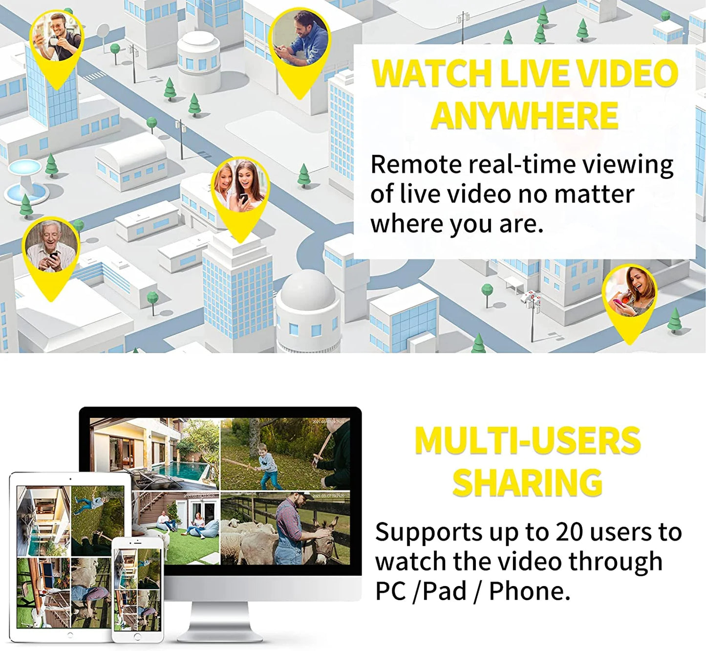 Wi-Fi Outdoor Security Camera, 2K Dual Antenna, Night Vision Bullet Surveillance Camera, Only Supports 2.4G Wi-Fi