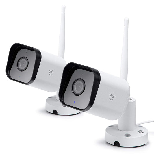 Hawk 3 1080P HD Smart Wifi Security Camera, Outdoor IP66 Weatherproof, 2-Pack (Supports Only 2.4Ghz Wi-Fi)