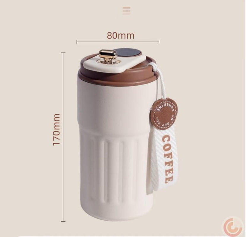 Intelligent Temperature Measuring Thermos Cup, High-Quality 316 Stainless Steel Coffee Cup, Accompanying Car Cup, Gift Water Cup, Birthday and Christmas Gift Classic Drinkware Flasks Resistance Portable Mug Tumbler Water Bottles