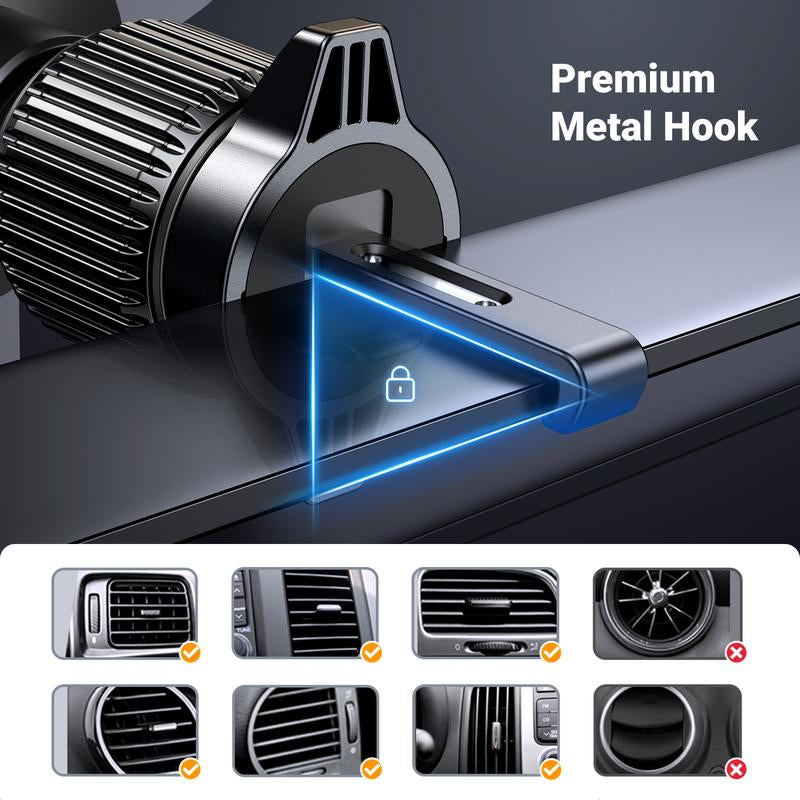 UGREEN Car Phone Holder 360 Degree Rotated Gravity Air Vent Phone Mount, Universal Smartphone Holder, Compatible with Iphone 15, Galaxy S24, 360 Rotation Cellphone