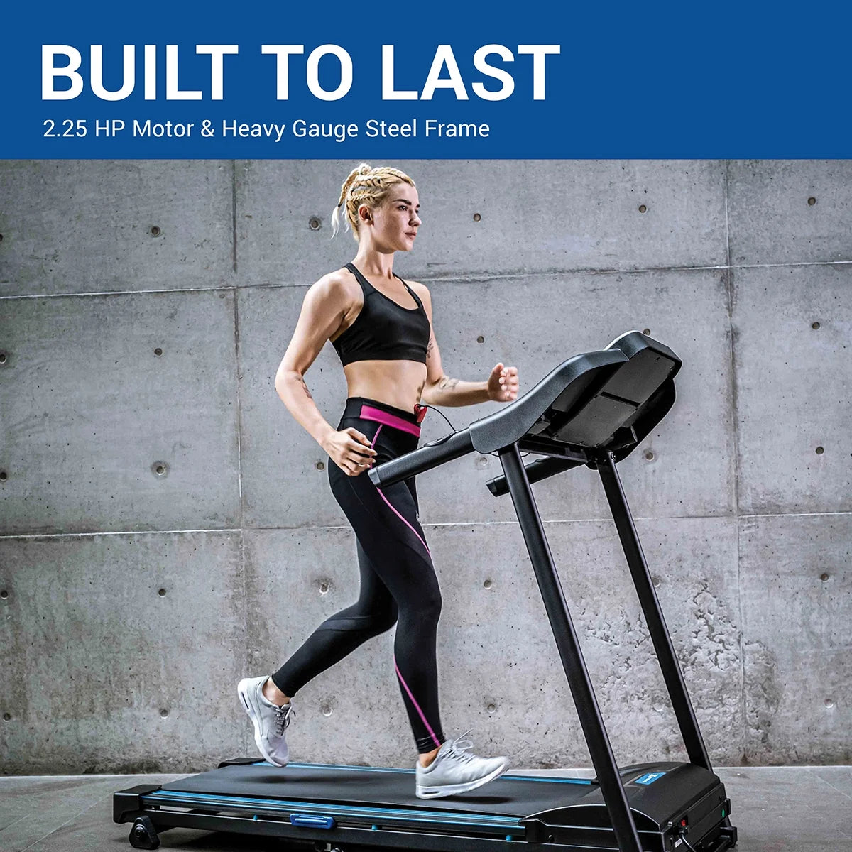 Fitness TR200 Folding Treadmill: Xtrasoft Cushioned Deck, 5.5" LCD Display, 3 Manual Incline Levels