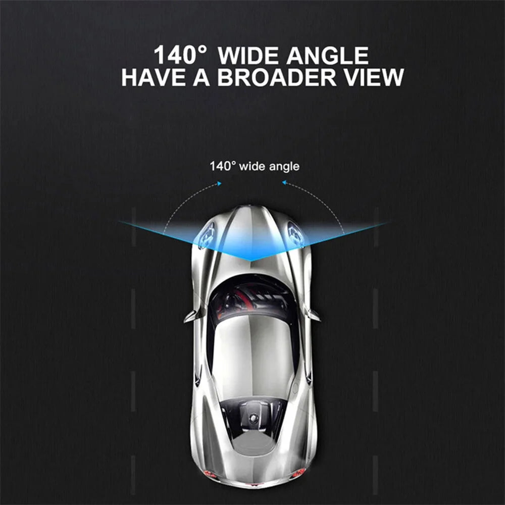 Car Recorder, Wifi HD Front with Car 2 Lenses Free Installation 24H Monitoring Dvr Dash Cam Front and inside 1080P FHD Dash Camera