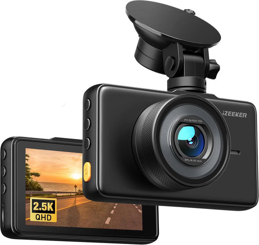 Dash Cam,1080P Car Camera 3” LCD Screen,170° Wide Angle,Wdr,G-Sensor, SD Card(Not Include),Black