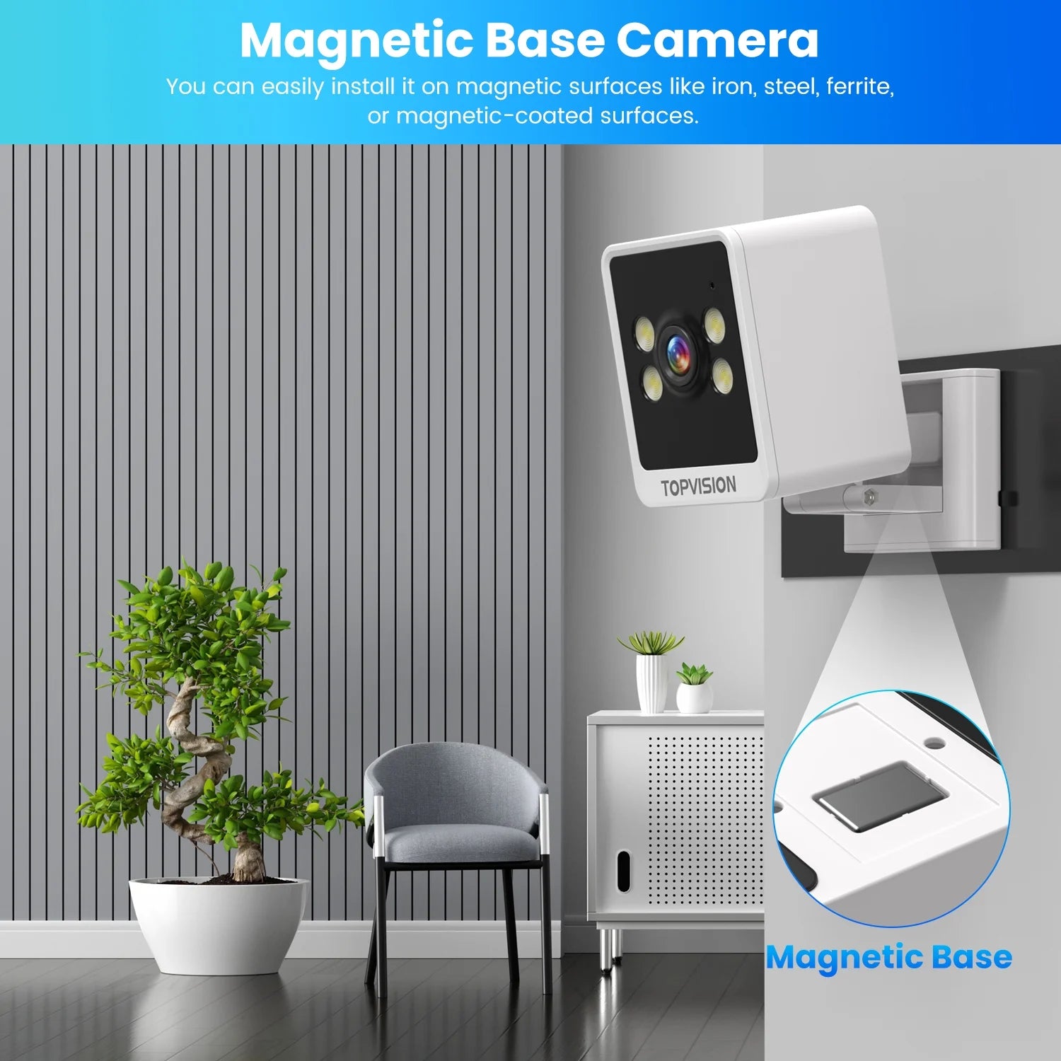 Q28 Smart Home Security Camera Outdoor with 2K Resolution, Box Surveillance Camera, White, 1