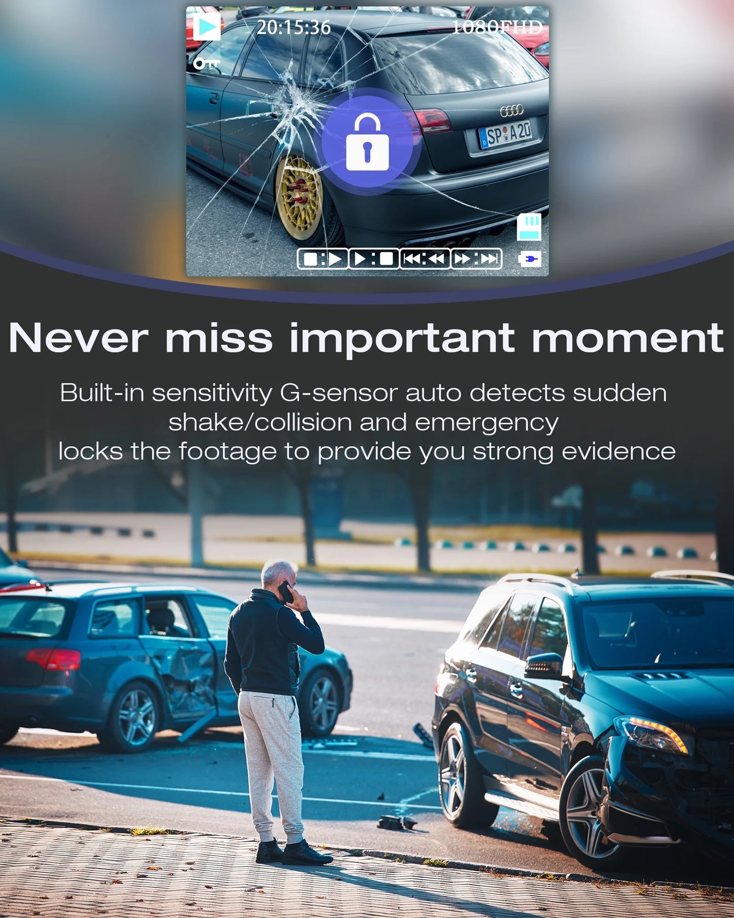 Dual Dash Cam Front and inside 1080P Dashcam for Cars with 64GB SD Card IR Night Vision Car Camera for Taxi Vehicle Accident Lock Parking Monitor