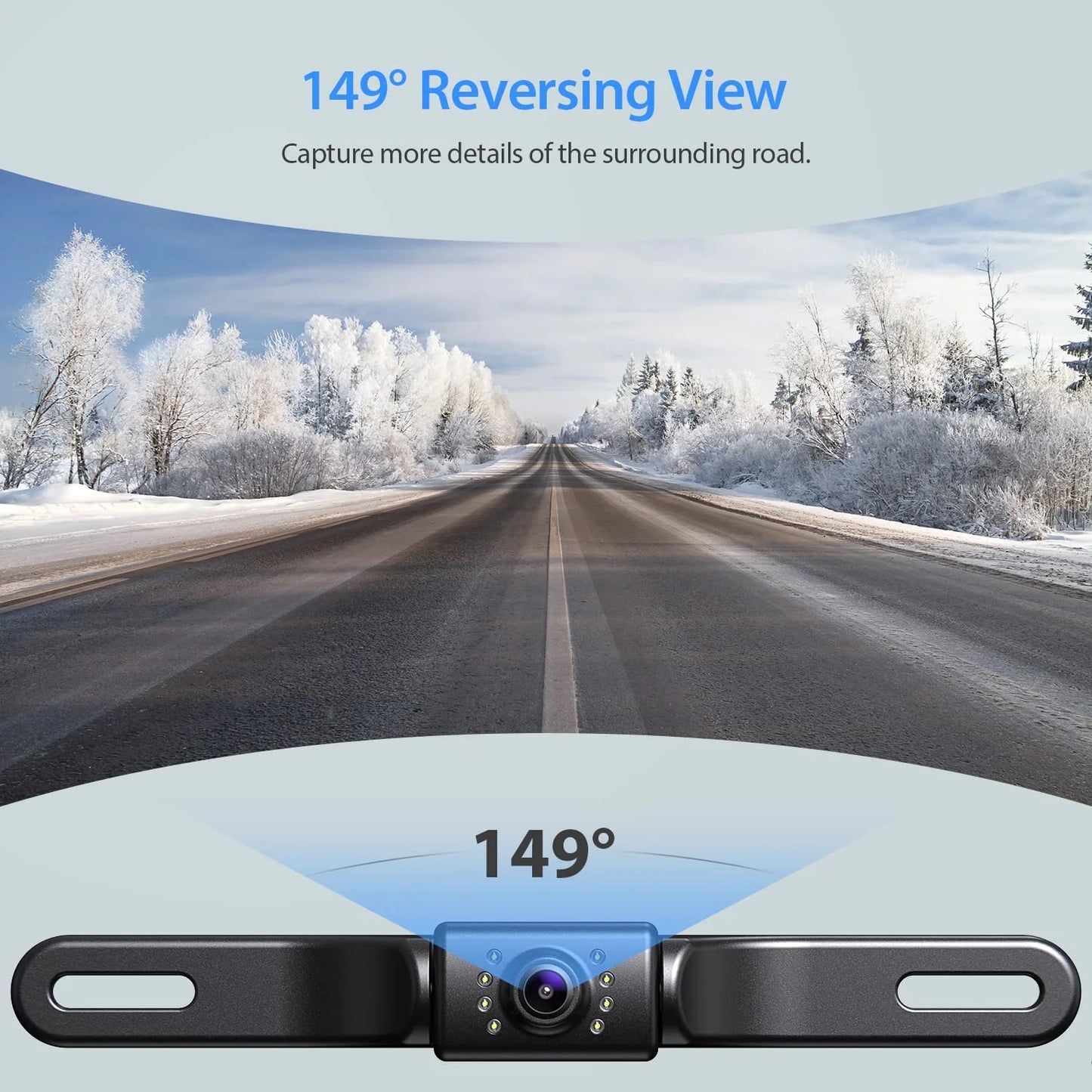 A43 4.3" HD Backup Camera System, IP69 Waterproof, for Cars and Trucks