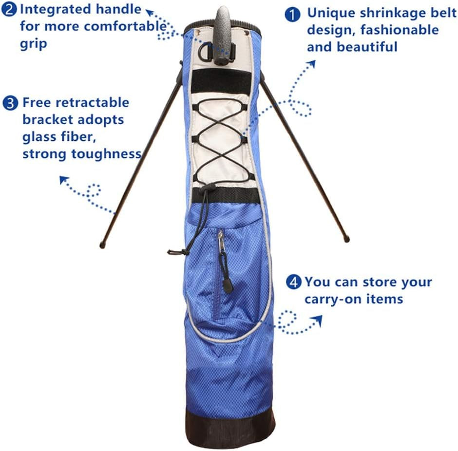Golf Stand Bag Pitch and Putt Lightweight Stand/Carry Golf Bag Durable Golf Sunday Bag Golf Club Bag Ideal for Golf Course & Travel (Ship from USA)