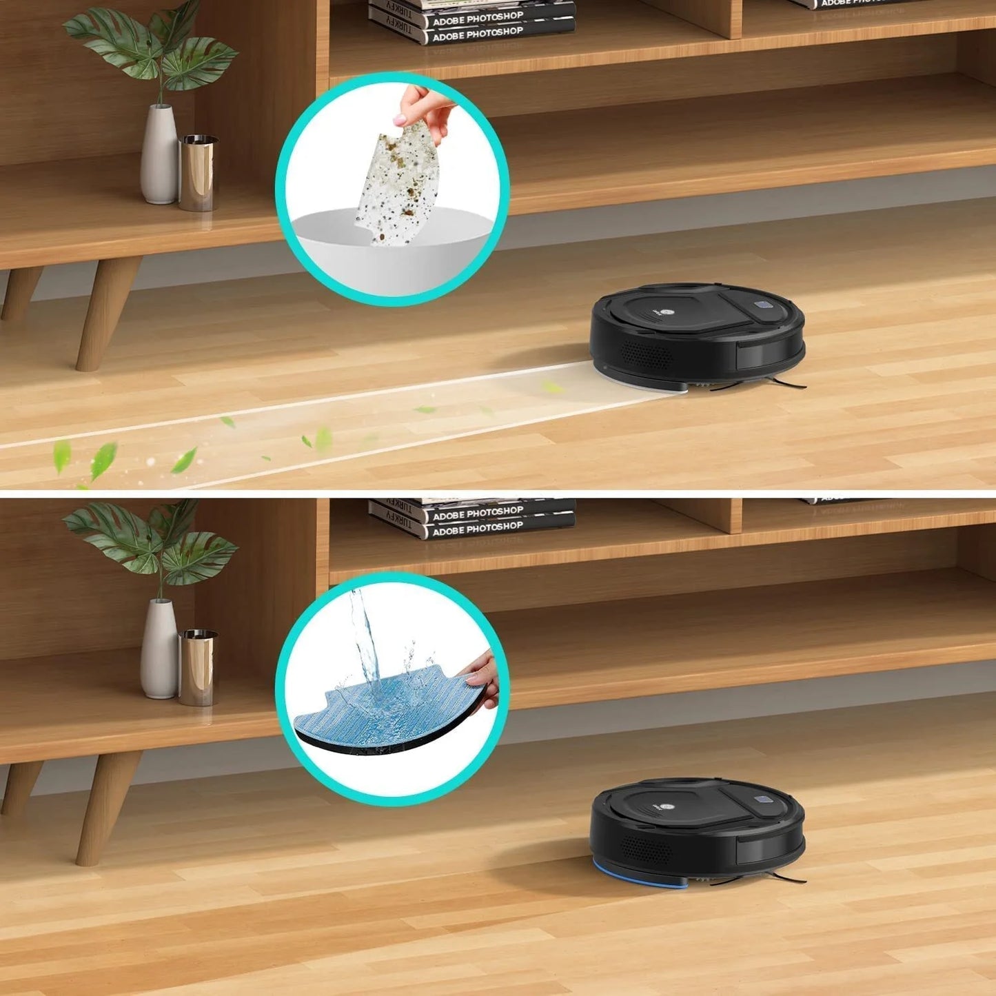 M210 Robot Vacuum and Mop, 2 in 1 Vacuum and Mopping