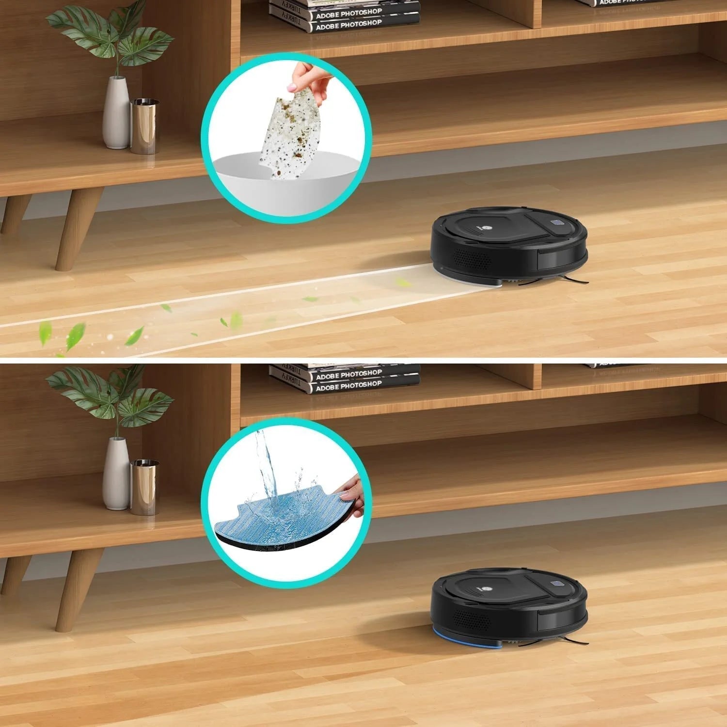 M210 Robot Vacuum and Mop, 2 in 1 Vacuum and Mopping