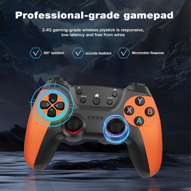 [Gifts for Boyfriend]X2 ULTRA 128G Version Retro Game Console, Wireless Controller, 40000+ Games, Multiple Emulators Included, 4K HDMI Output, with 2.4Ghz Wireless Game Stick
