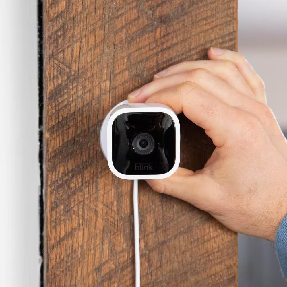 Mini Indoor Wired 1080P Wi-Fi Security Camera in White