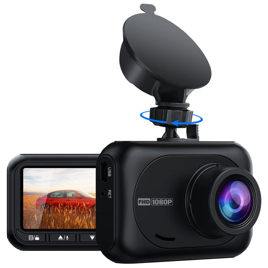 Dash Cam for Cars, 2.45-Inch Full HD 1080P Front Dash Cam Wide Angle Vehicle Video Driving Recorder Car Security Camera