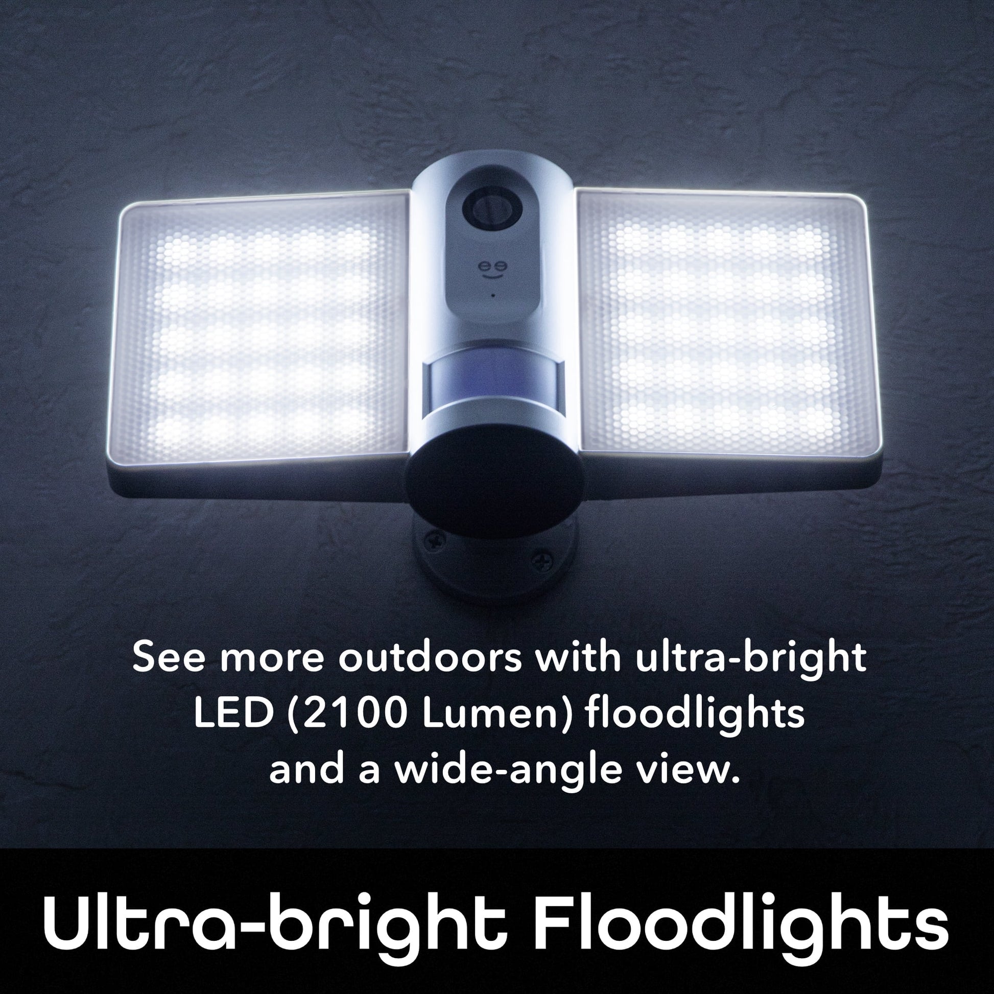 Sentry Wired Floodlight Camera – Smart Security Camera, 2100 Lumens, 1080P HD, Built in Siren, Motion Detection, Night Vision, Works with Alexa and Google Home