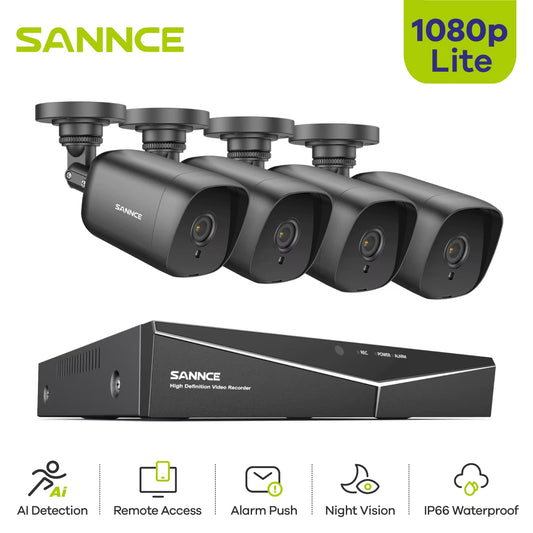 1080N Protection Security Camera IR Night Vision Outdoor Video Surveillance Camera CCTV Video Camera Kit Waterproofsystem