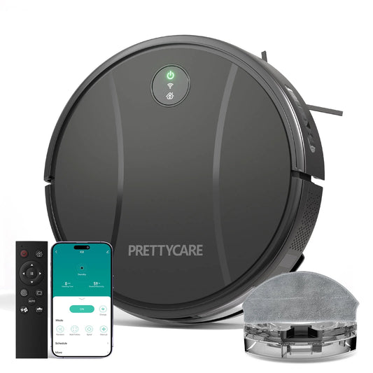 Robot Vacuum and Mop Combo with 3000Pa Suction,App/Remote/Voice Control,Ideal for Pet Hair C2