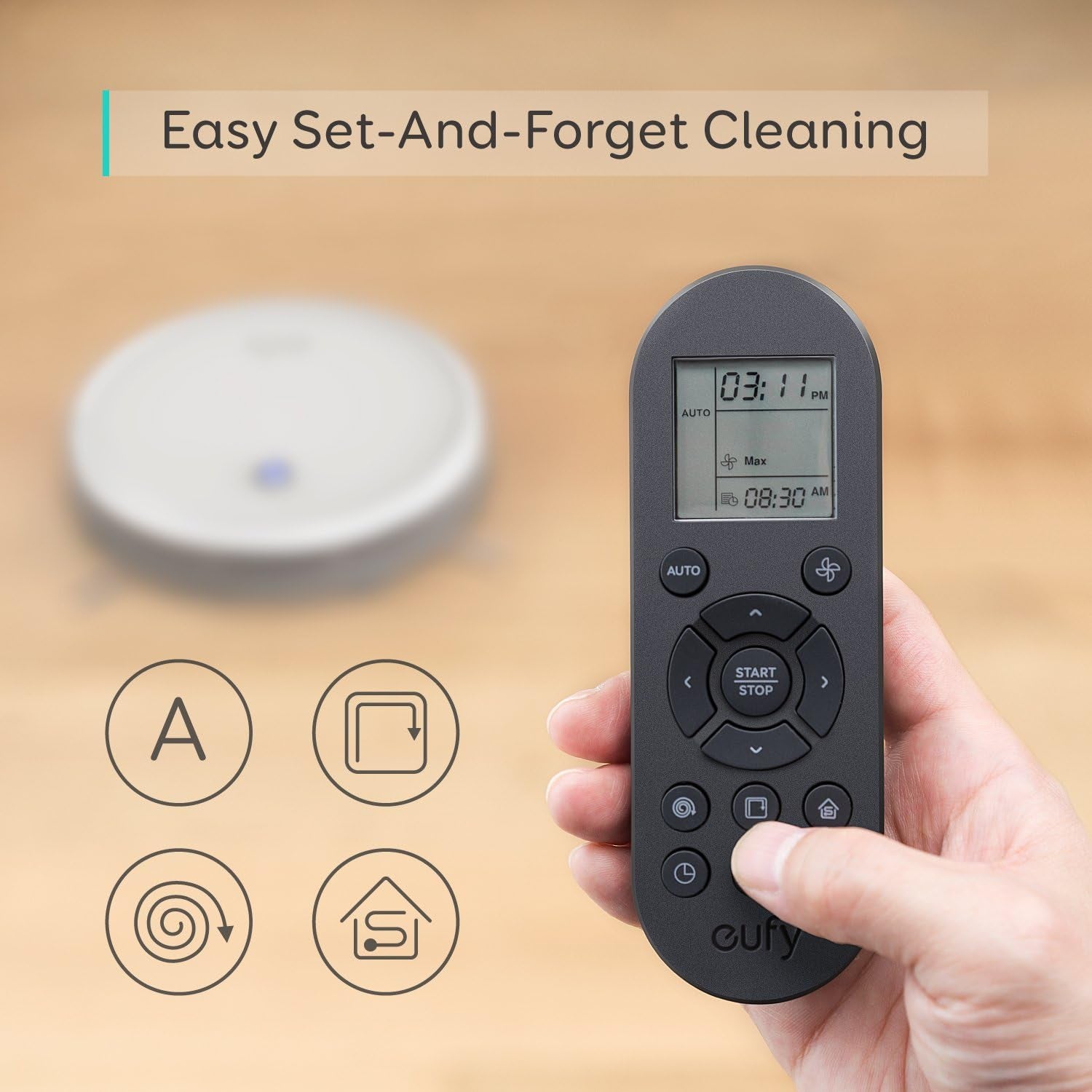 Boostiq Robovac 11S (Slim), Robot Vacuum Cleaner, Super-Thin,Powerful Suction, Quiet, Self-Charging Robotic Vacuum Cleaner, Cleans Hard Floors to Medium-Pile Carpets
