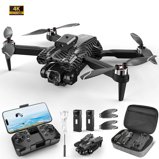RC Mini Drone with Camera Kids Adults, Foldable 4K Quadcopter FPV Video HD Drones for Beginners, Christmas Gifts Toys for Kids Boys