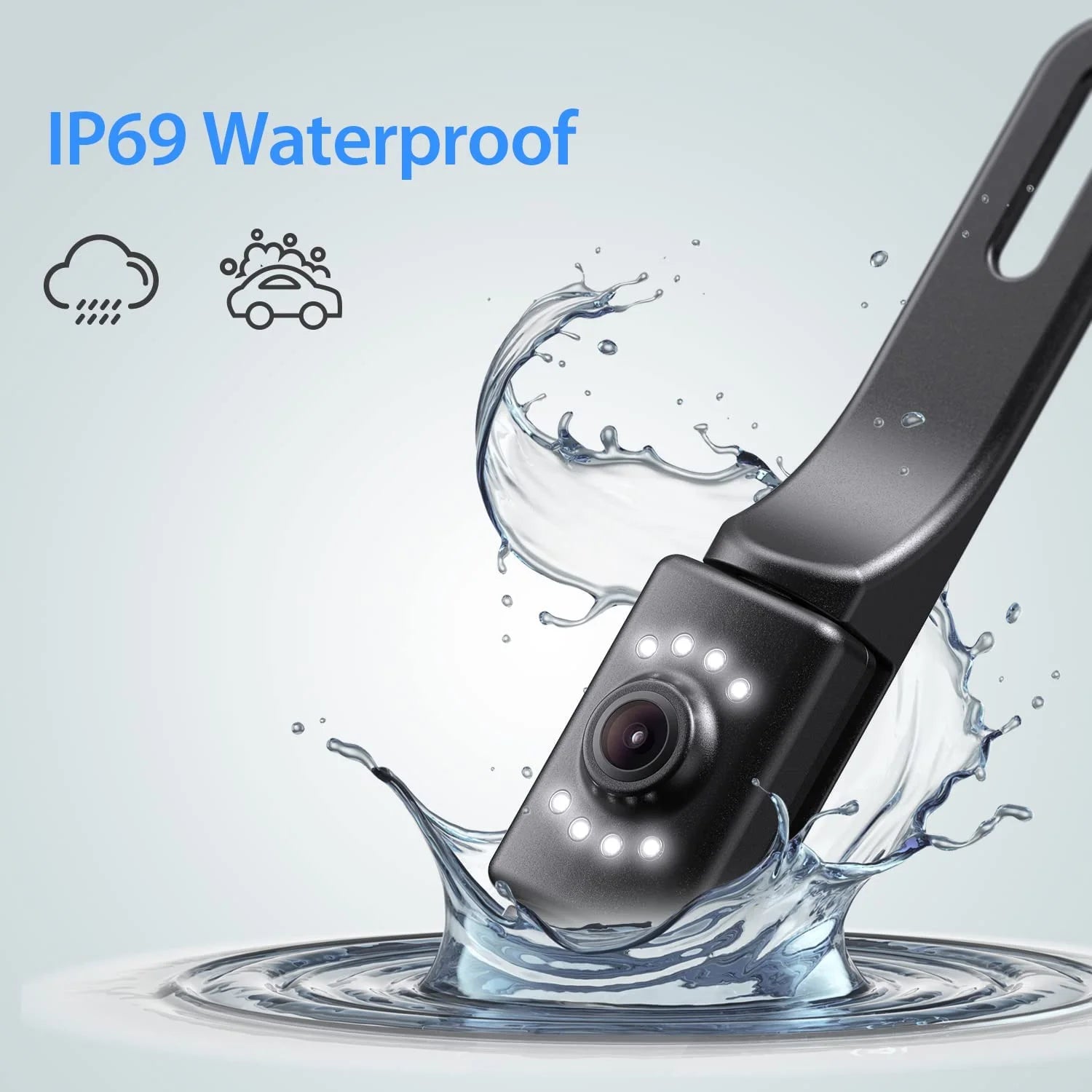 A43 4.3" HD Backup Camera System, IP69 Waterproof, for Cars and Trucks