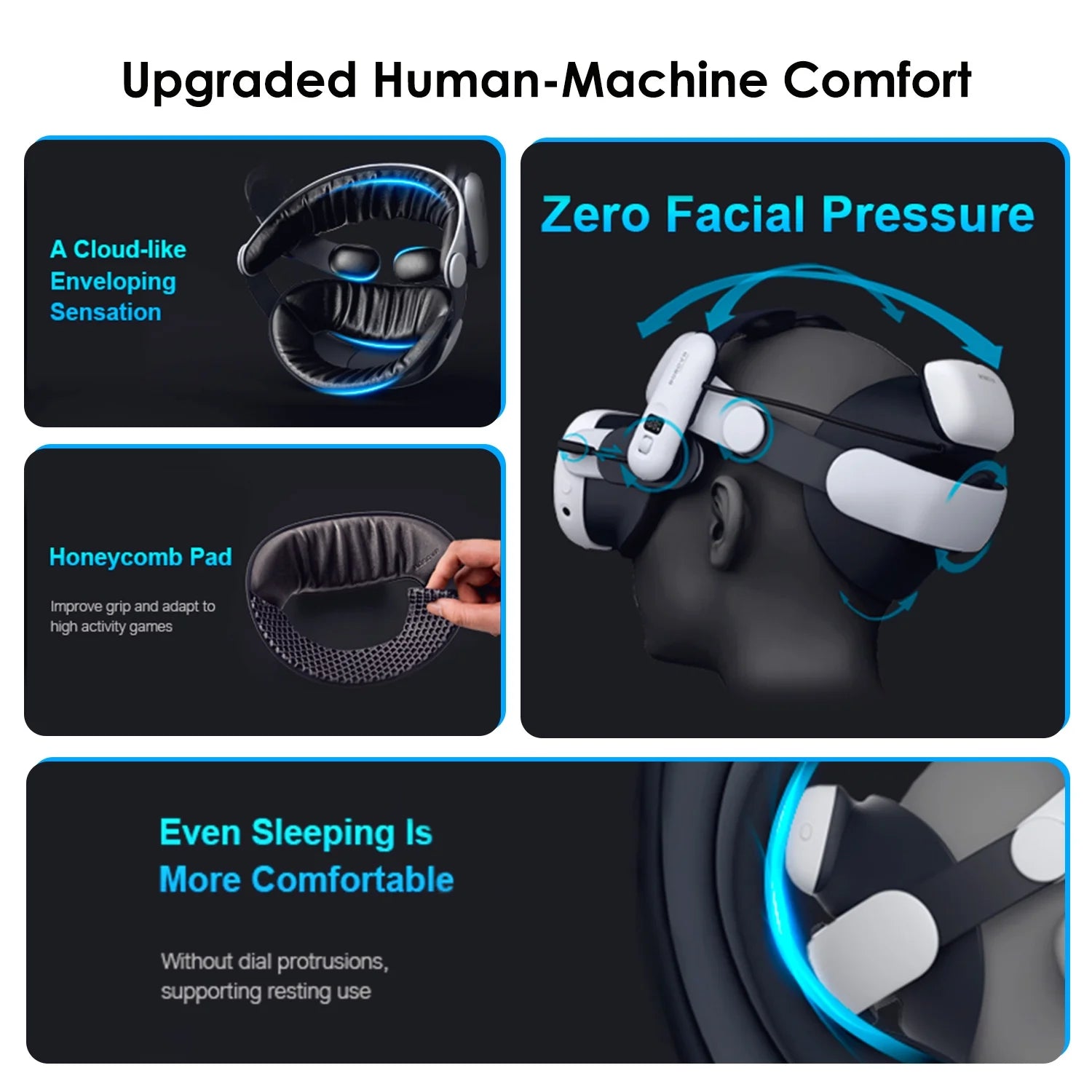 S3 Pro 10000Mah Battery Head Strap Wireless VR Head Strap Accessories, for Meta Quest 3
