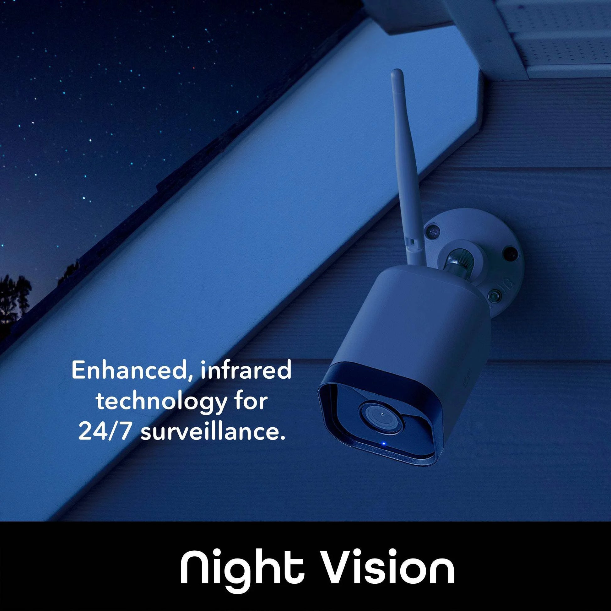 Hawk 3 HD 1080P Outdoor Security Camera, IP66 Weatherproof, Night Vision and Motion Detection