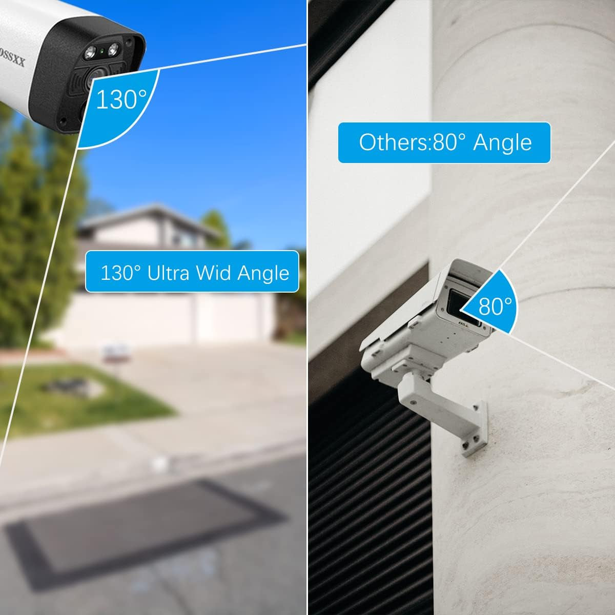 Solar Security Camera Outdoor Wireless Solar Powered Wireless Camera with Rechar