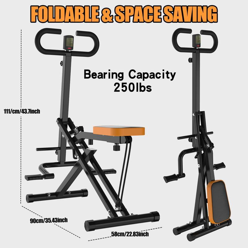 【Bellemave】Squat Machine for Home, Assist Trainer for Glutes Workout Foldable with Resistance Bands, for Botty Glutes Butt Thighs, Ab Back/Leg Press Hip Thrust for Home