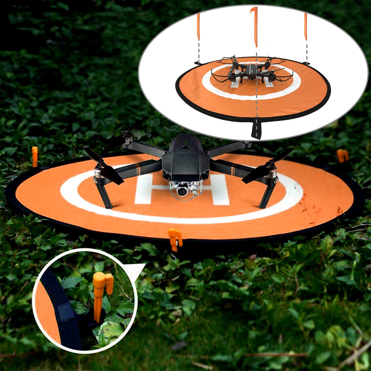 Drone Day Night Landing Pad Launch Helipad for DJI Mavic Pro/Zoom Drone Parking