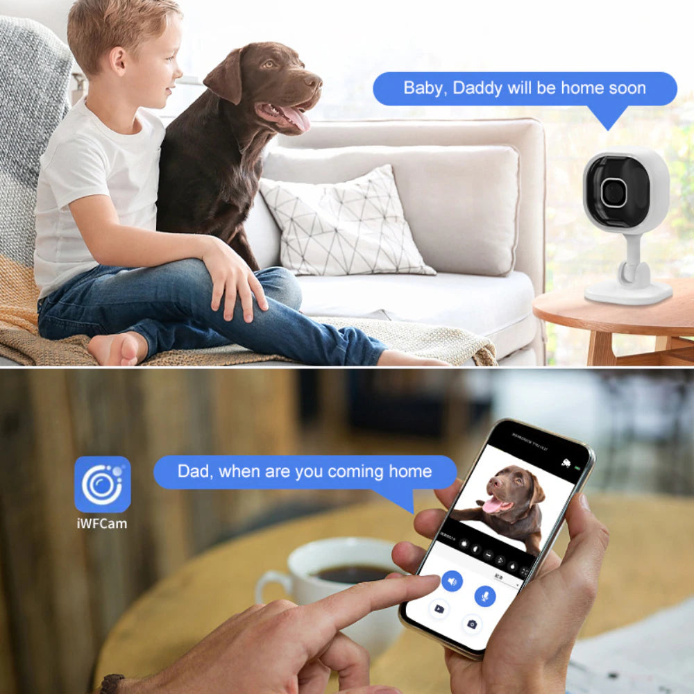 Two Way Audio Wireless Ip Camera Cctv Camera Infrared Night Vision Auto Tracking Mini Wifi Cam Surveillance Camera Baby Monitor