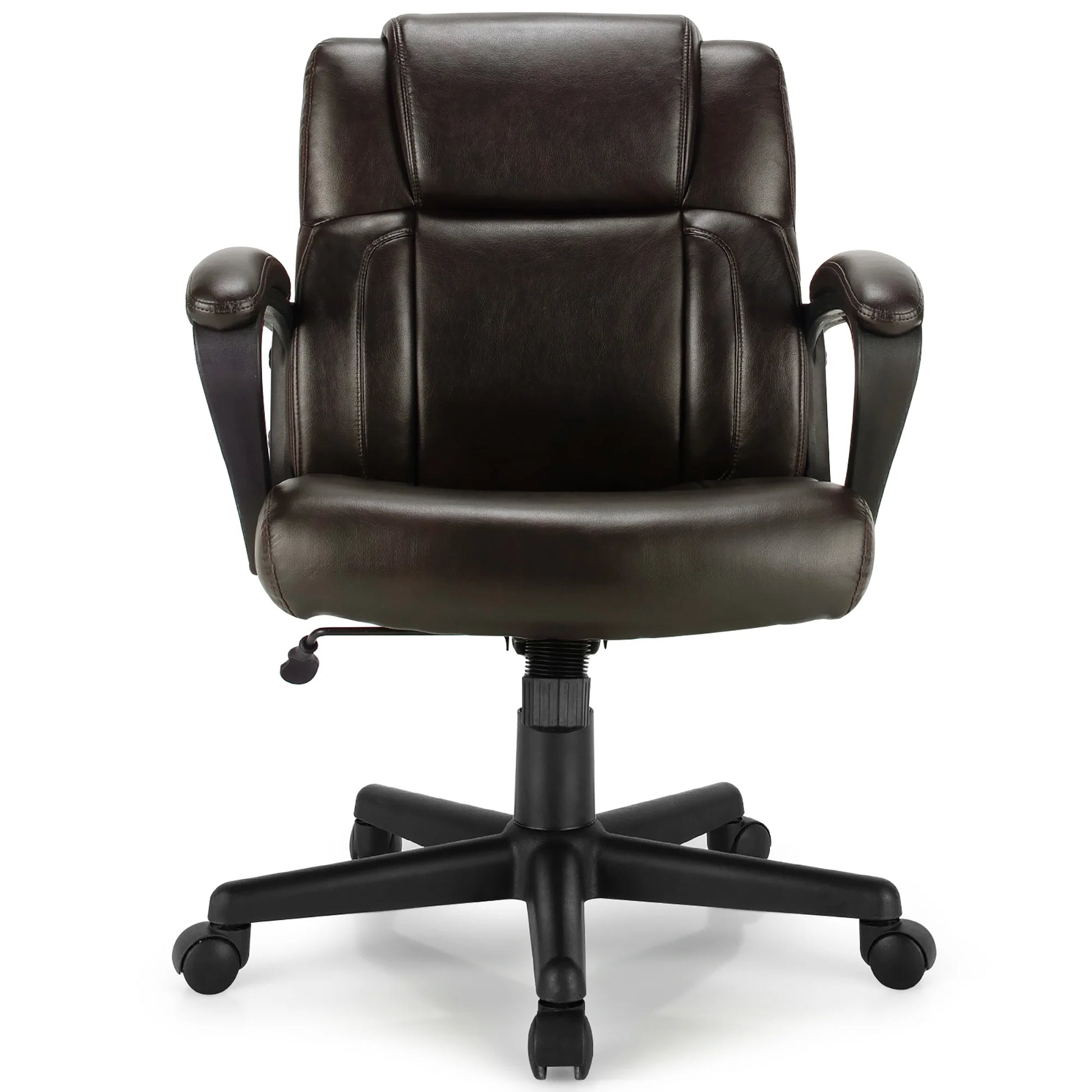 Executive Leather Office Chair Adjustable Computer Desk Chair W/ Armrest
