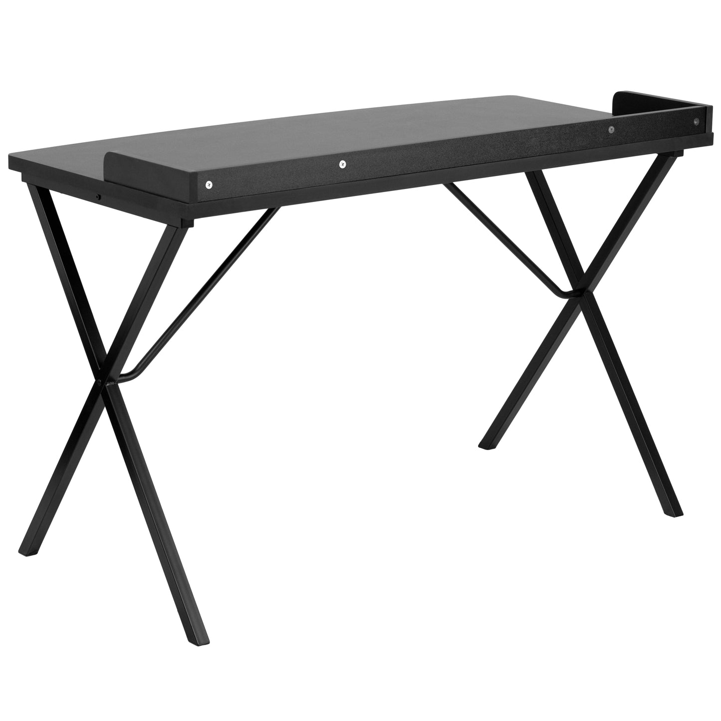 Office Furniture in a Flash Rectangular Desk, Black