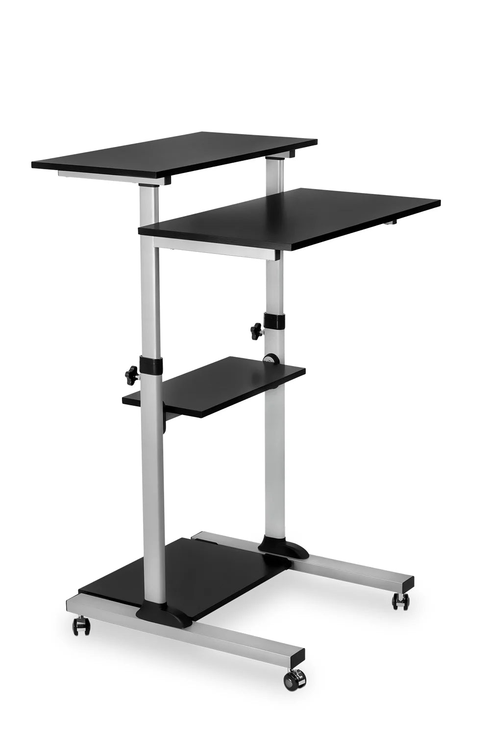 Mount-It MI-7940 Height Adjustable Computer Work Station Rolling Presentation Cart