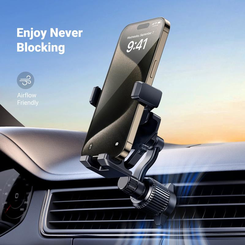 UGREEN Car Phone Holder 360 Degree Rotated Gravity Air Vent Phone Mount, Universal Smartphone Holder, Compatible with Iphone 15, Galaxy S24, 360 Rotation Cellphone