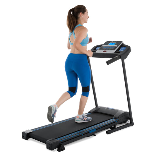 Fitness TR200 Folding Treadmill: Xtrasoft Cushioned Deck, 5.5" LCD Display, 3 Manual Incline Levels