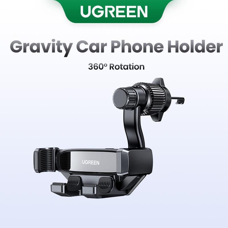 UGREEN Car Phone Holder 360 Degree Rotated Gravity Air Vent Phone Mount, Universal Smartphone Holder, Compatible with Iphone 15, Galaxy S24, 360 Rotation Cellphone