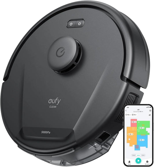 L60 Robot Vacuum, Ultra Strong 5,000 Pa Suction, Ipath Laser Navigation, for Deep
