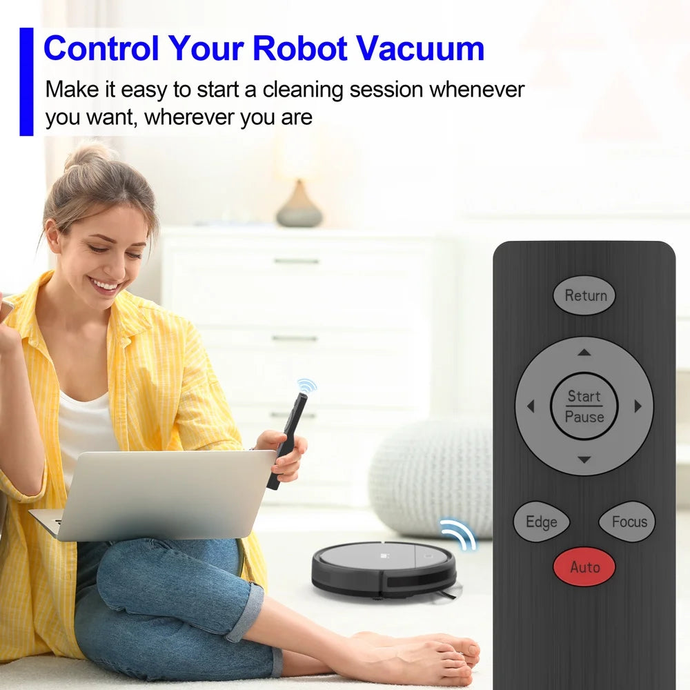 Robot Vacuum Cleaner with 2200Pa, Self-Charging, Tangle-Free, 100 Min Runtime, Anti-Collision Anti-Fall E3 PLUS