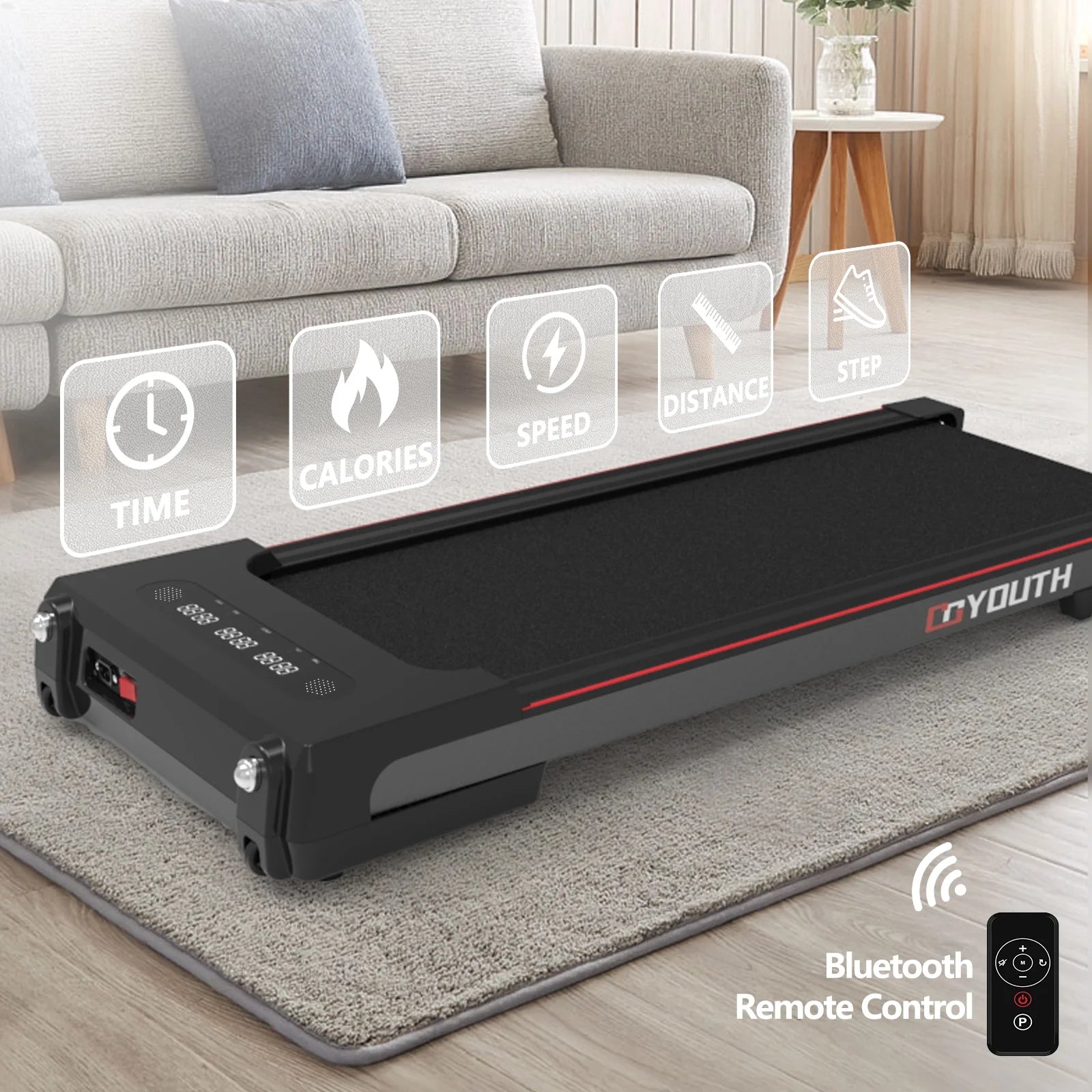 under Desk Treadmill Electric Walking Jogging Exercise Machine for Home/Office Use