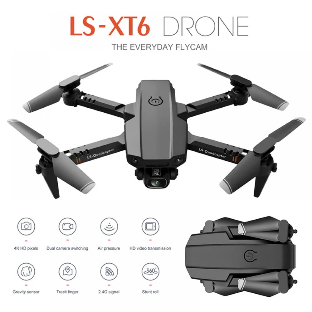 LS-E525 4K Camera Aerial Drone W/1080P Camera & Accessories Included