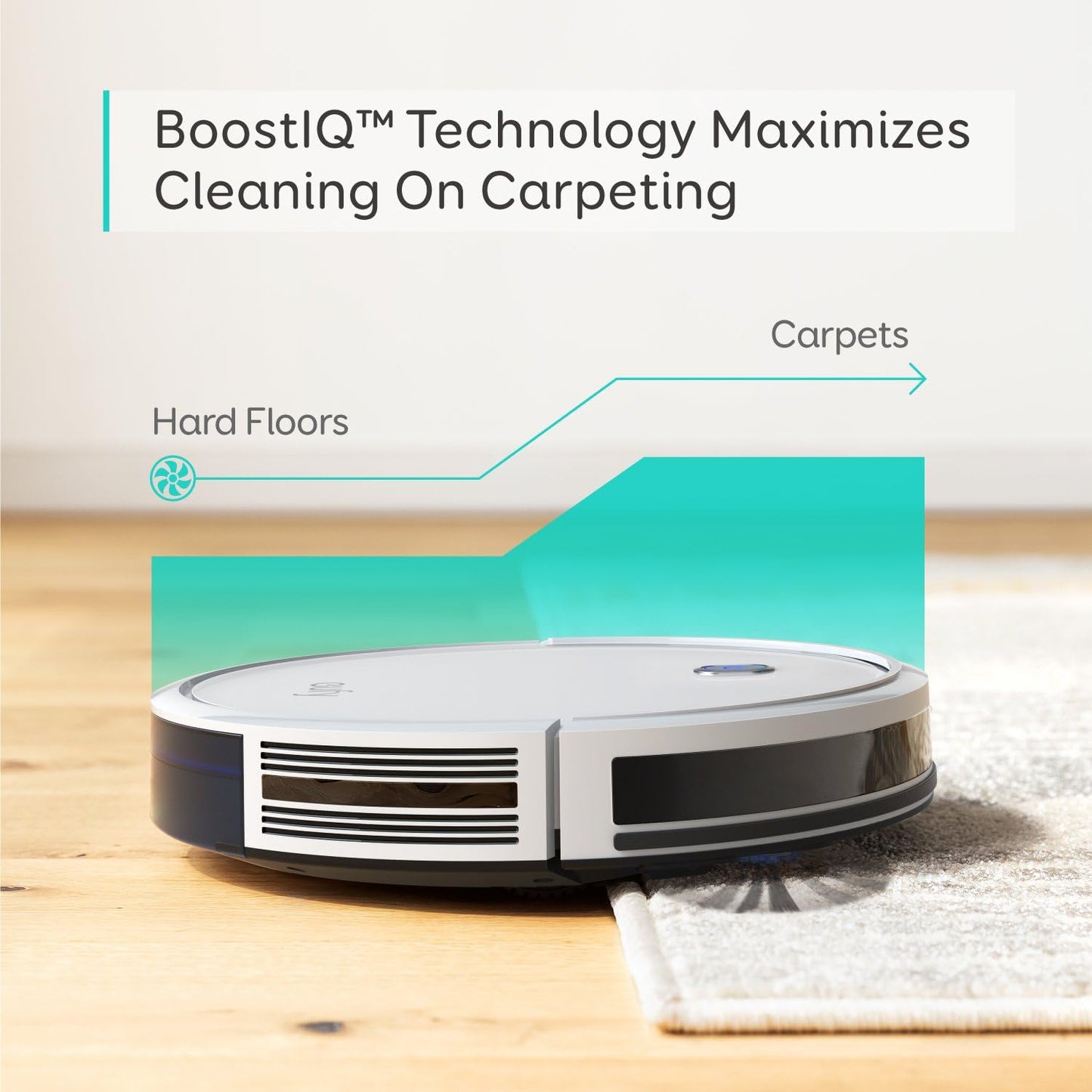 Boostiq Robovac 11S (Slim), Robot Vacuum Cleaner, Super-Thin,Powerful Suction, Quiet, Self-Charging Robotic Vacuum Cleaner, Cleans Hard Floors to Medium-Pile Carpets