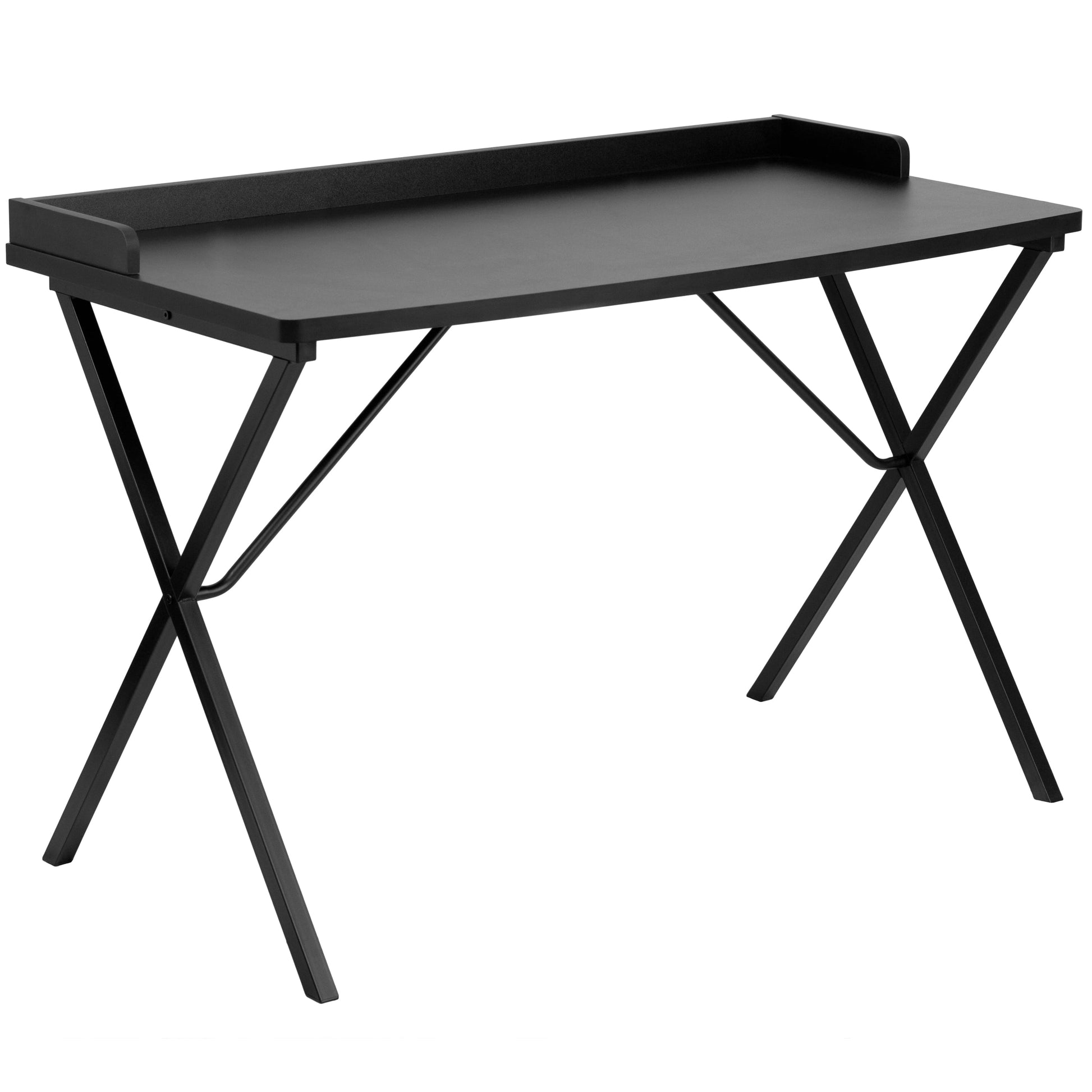 Office Furniture in a Flash Rectangular Desk, Black