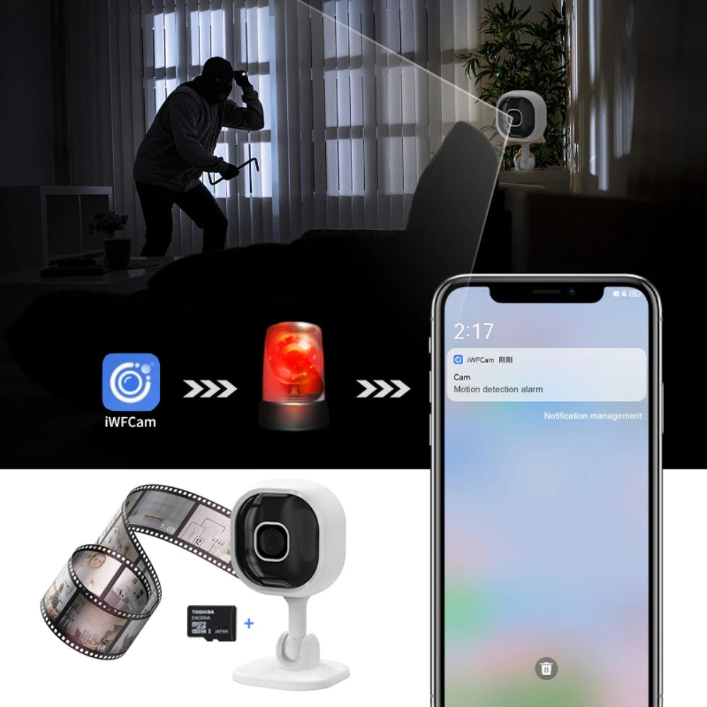 Two Way Audio Wireless Ip Camera Cctv Camera Infrared Night Vision Auto Tracking Mini Wifi Cam Surveillance Camera Baby Monitor
