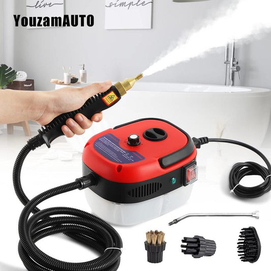 Steam Cleaner 2500W Electric High Pressure Handheld Steamer for Cleaning Portable Car Steam Cleaner High-Temperature Steamer Cleaner for Car Detailing Home Kitchen Hood Use